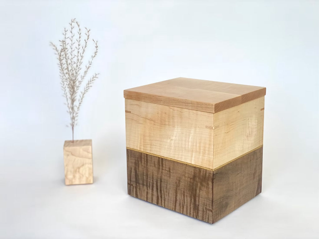 CURLY MAPLE with gold leaf detail