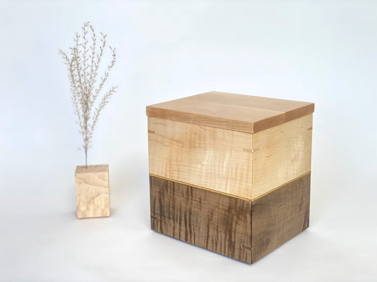 CURLY MAPLE with gold leaf detail