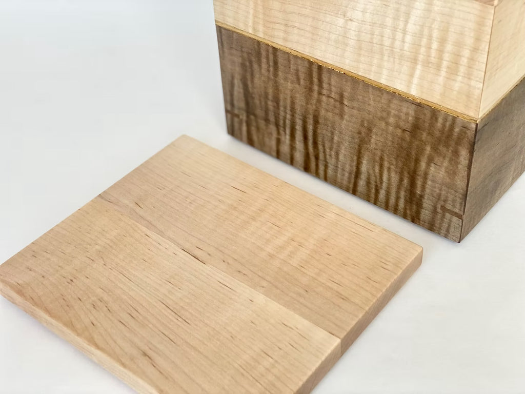 CURLY MAPLE with gold leaf detail