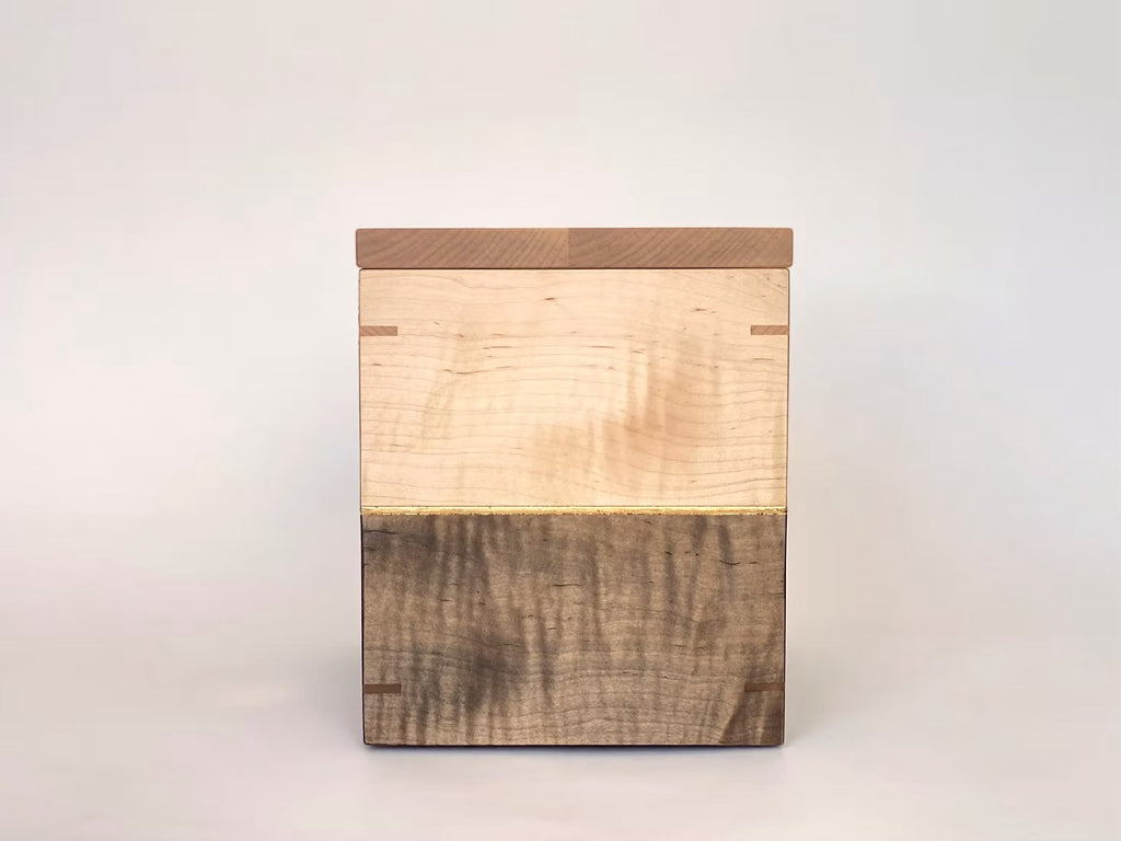 CURLY MAPLE with gold leaf detail