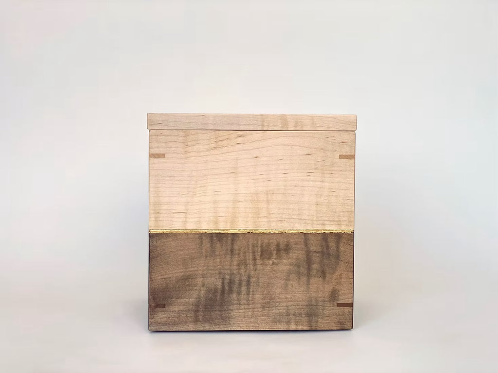 CURLY MAPLE with gold leaf detail