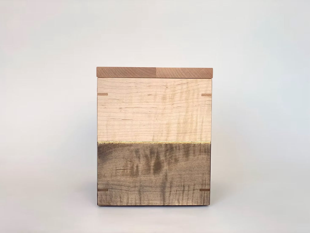 CURLY MAPLE with gold leaf detail