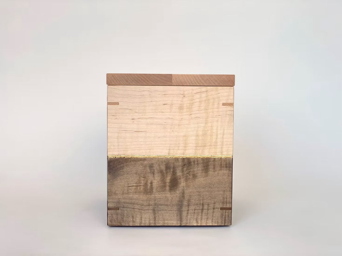 CURLY MAPLE with gold leaf detail