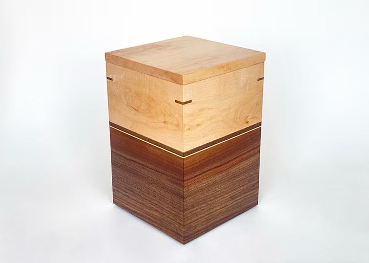 MAPLE & WALNUT with Nesting KeepsakeTray